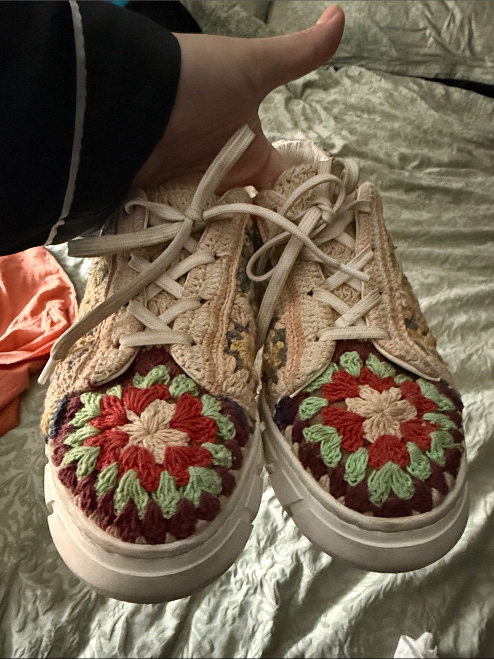 Free people Handmade Crochet Platform Sneakers - Multicolor - Picture 6 of 7